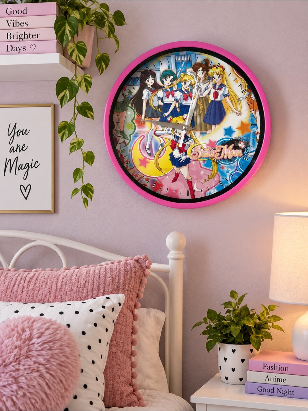 Sailor Moon wall clock 8”